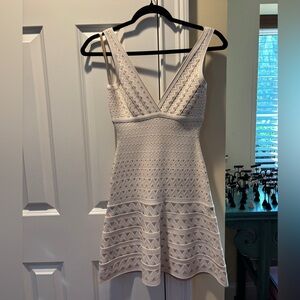 Herve Leger NWT alabaster dress